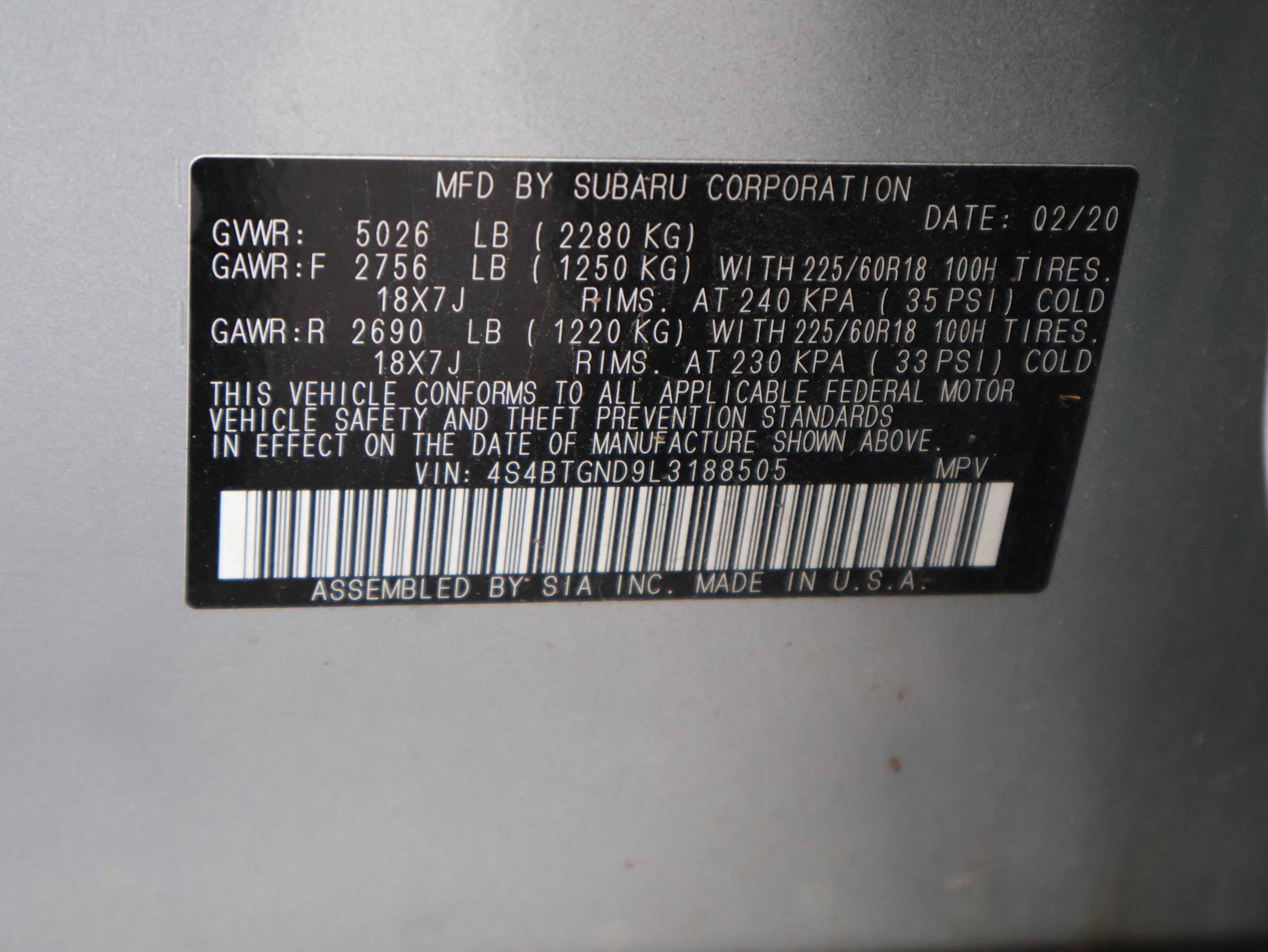 Used 2020 Subaru Outback Limited XT image 45