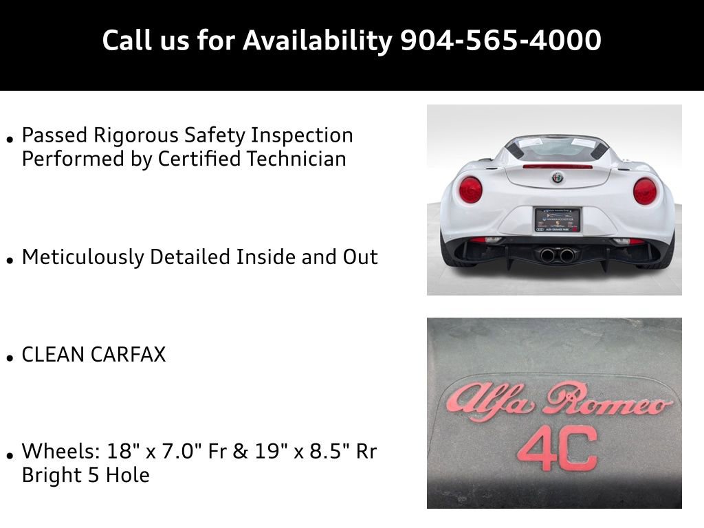 Used 2018 Alfa Romeo 4C Coupe w/ Convenience Group - Coupe image 9