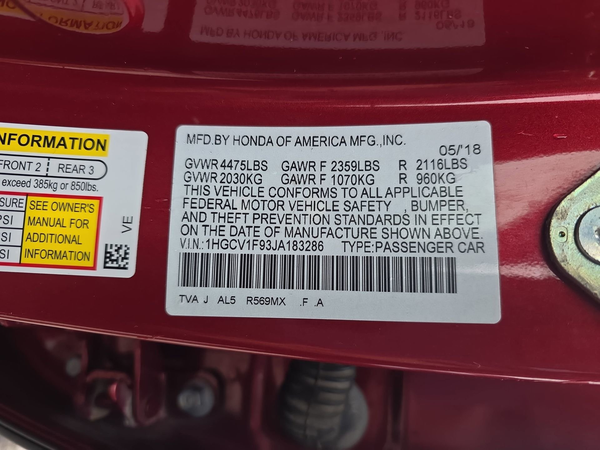 Used 2018 Honda Accord Touring image 33