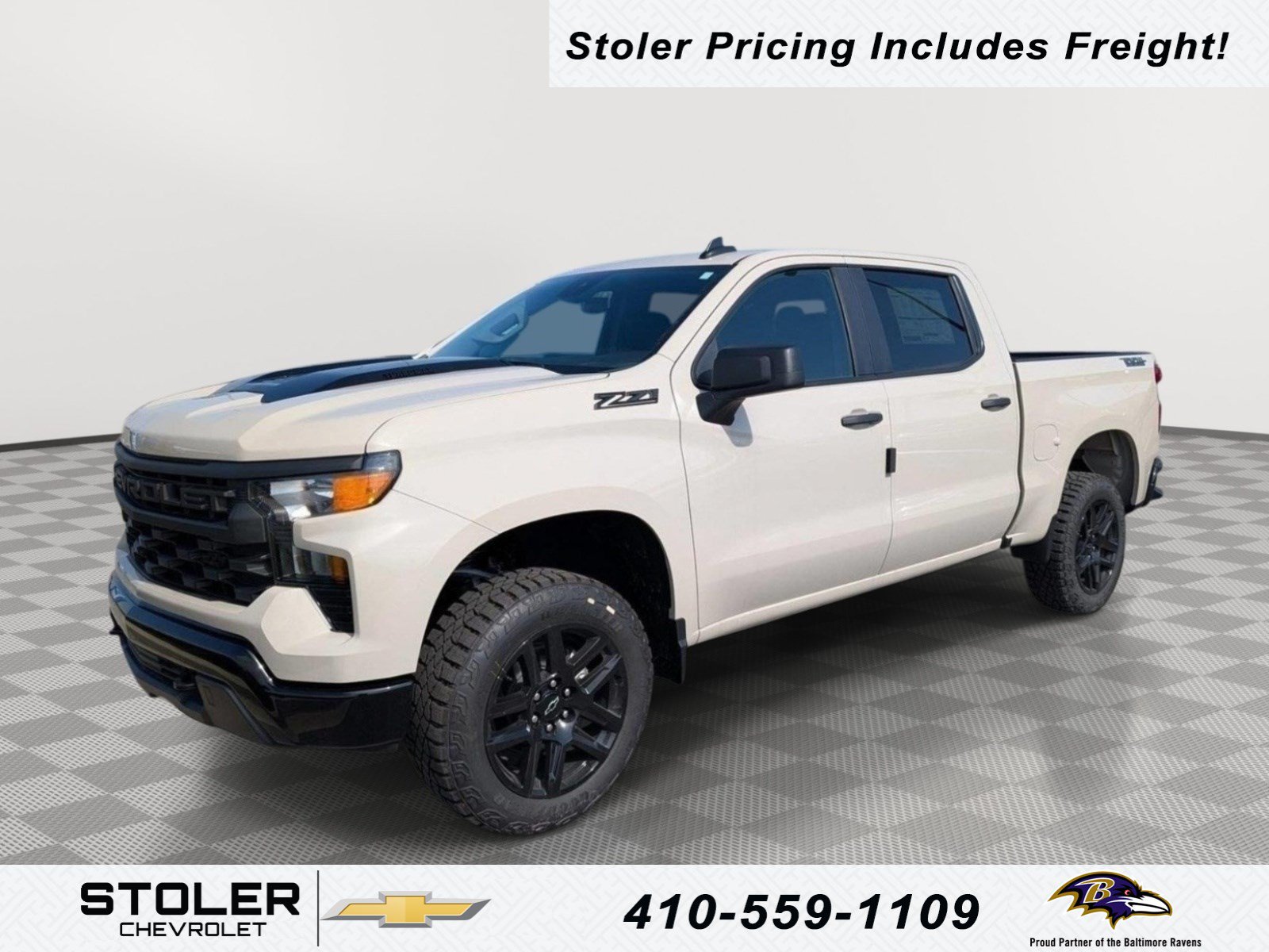 New 2026 Chevrolet Silverado 1500 Custom Trail Boss w/ Dark Appearance Package