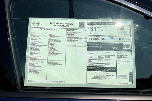 New 2026 Nissan Rogue Platinum w/ Platinum Premium Package image 12