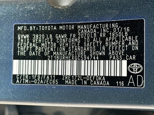 Used 2016 Toyota Corolla L FWD image 12