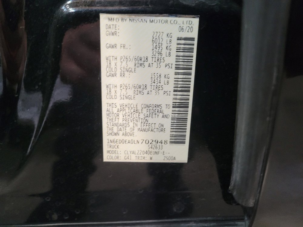 Used 2020 Nissan Frontier SV image 33