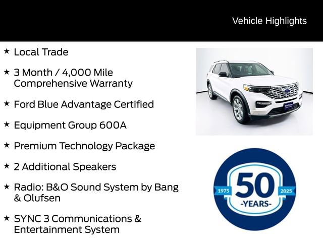 Certified 2020 Ford Explorer Platinum w/ Premium Technology Package image 6