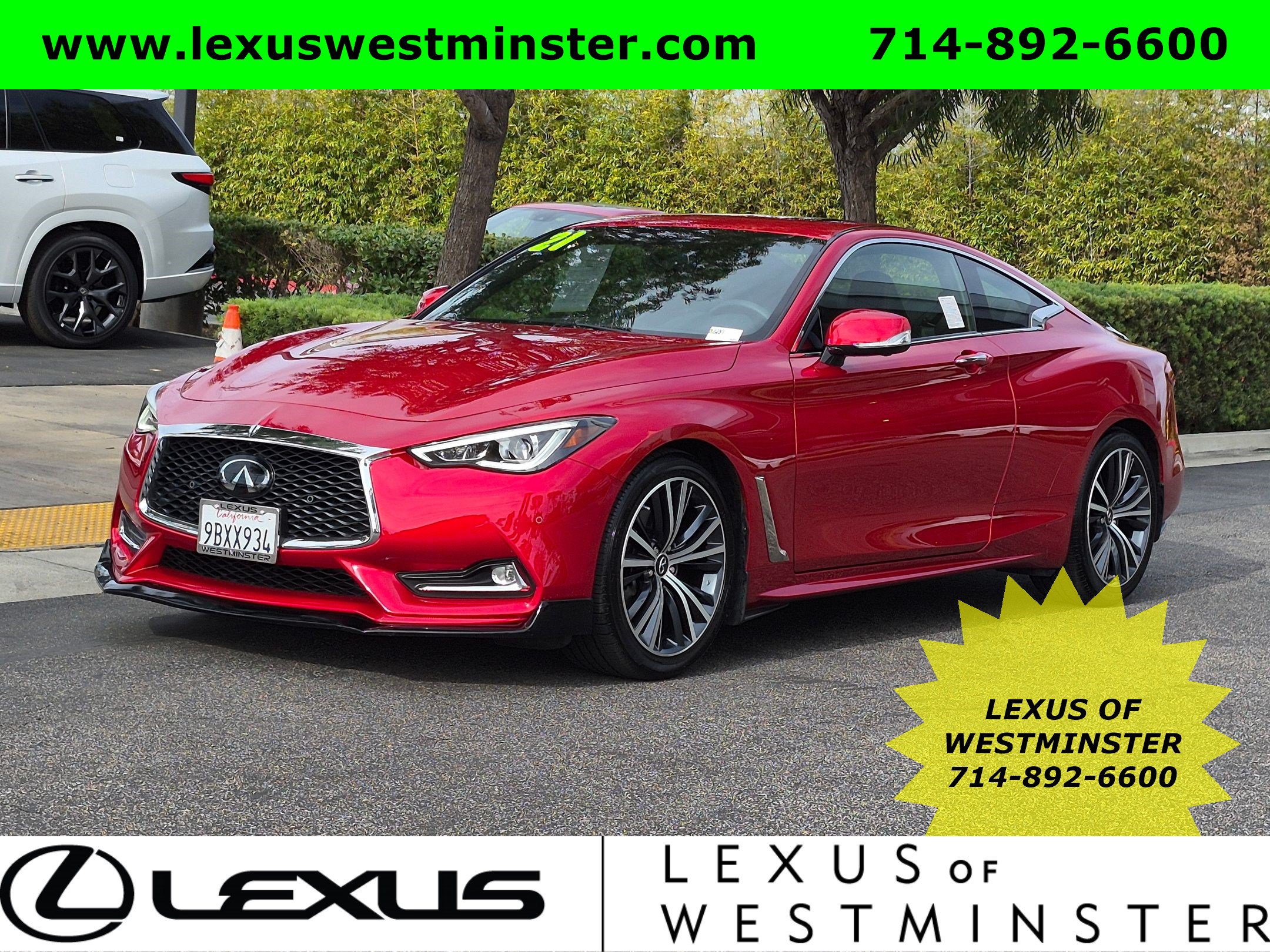 Used 2021 INFINITI Q60 3.0t Luxe w/ Cargo Package