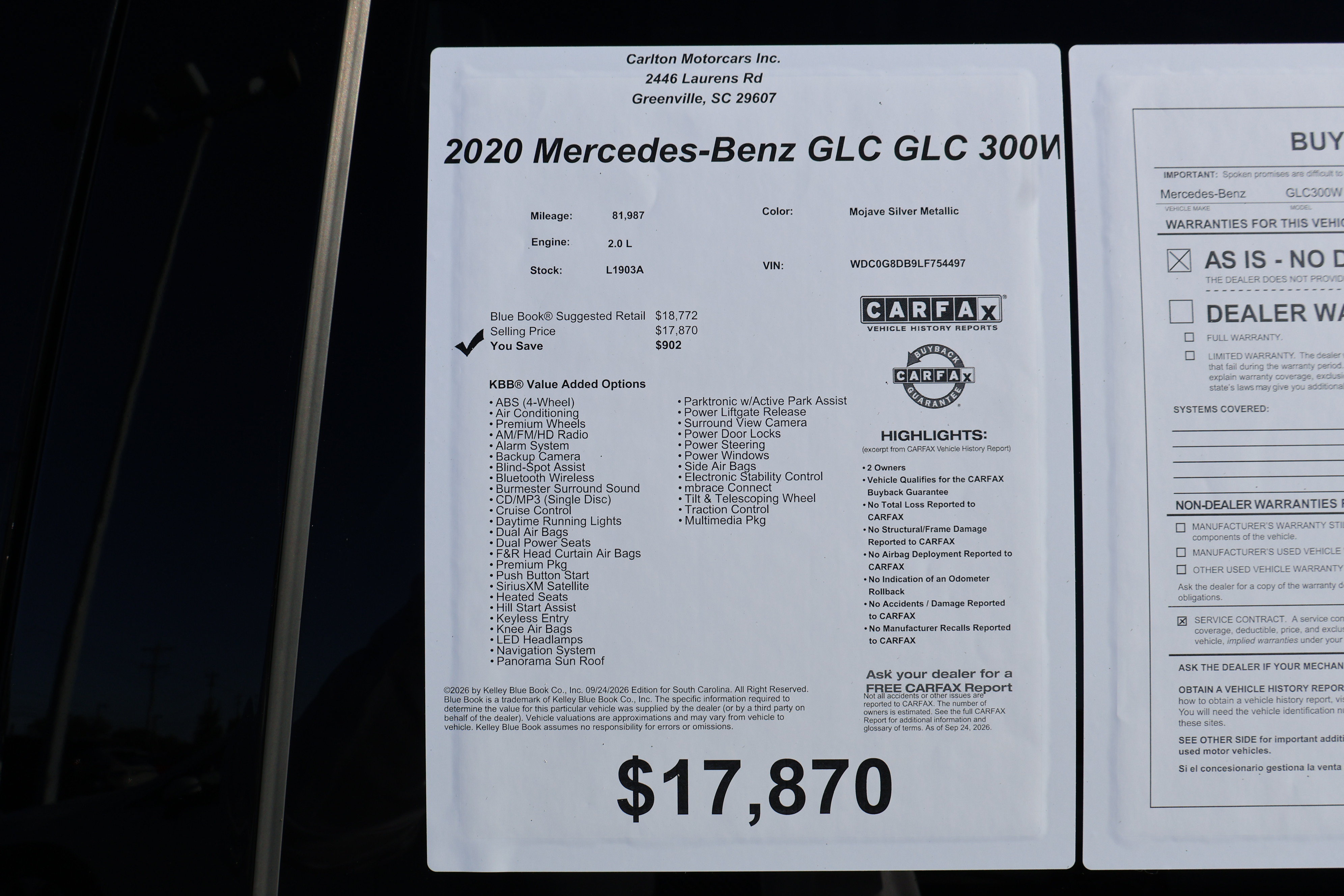Used 2020 Mercedes-Benz GLC 300 image 44