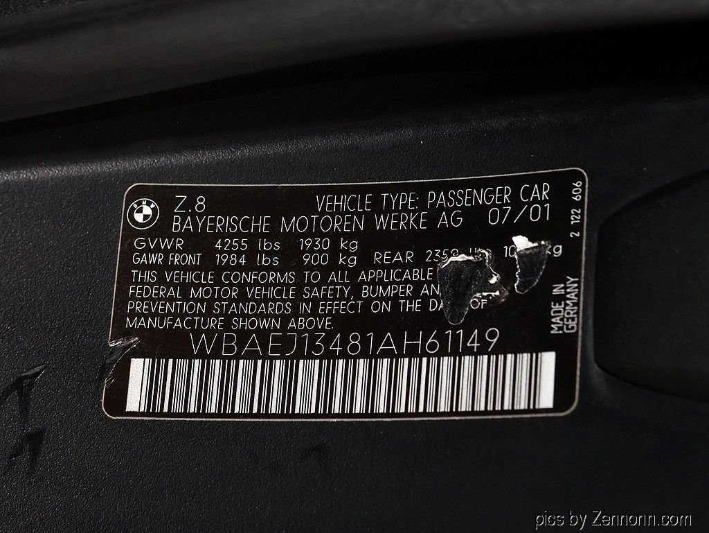 Used 2001 BMW Z8 RWD image 77