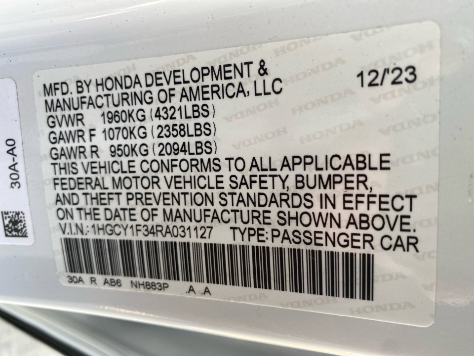 Certified 2024 Honda Accord EX image 39