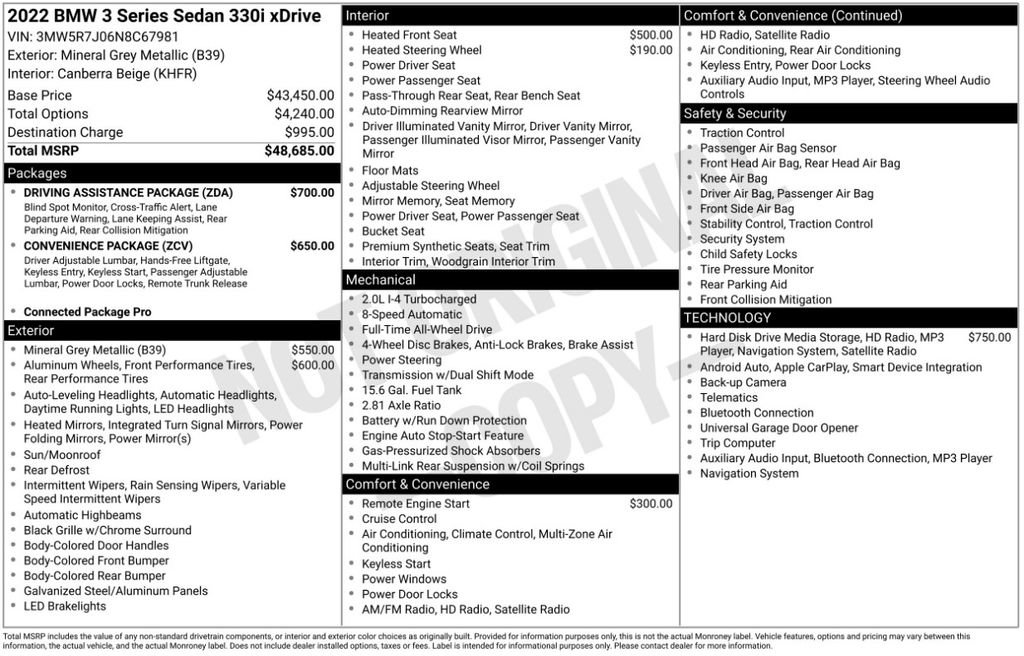 Certified 2022 BMW 330i xDrive Sedan w/ Driving Assistance Package image 6