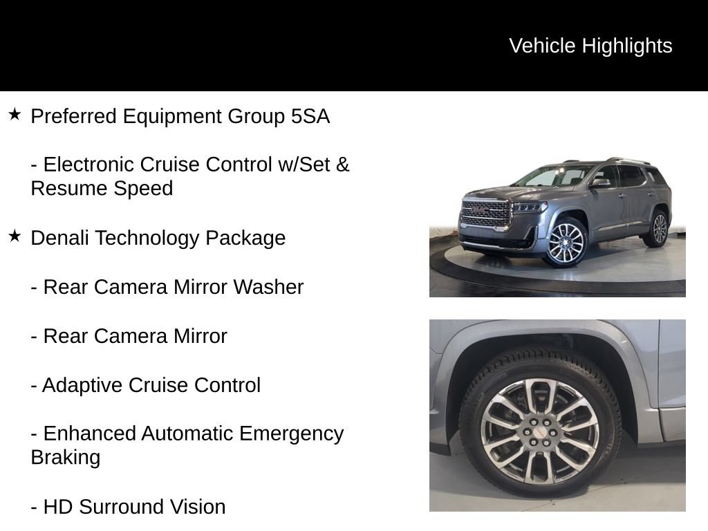 Used 2021 GMC Acadia Denali w/ Denali Ultimate Package AWD/4WD image 7