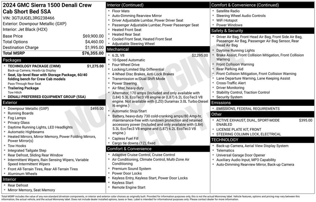 Used 2024 GMC Sierra 1500 Denali w/ Technology Package image 16