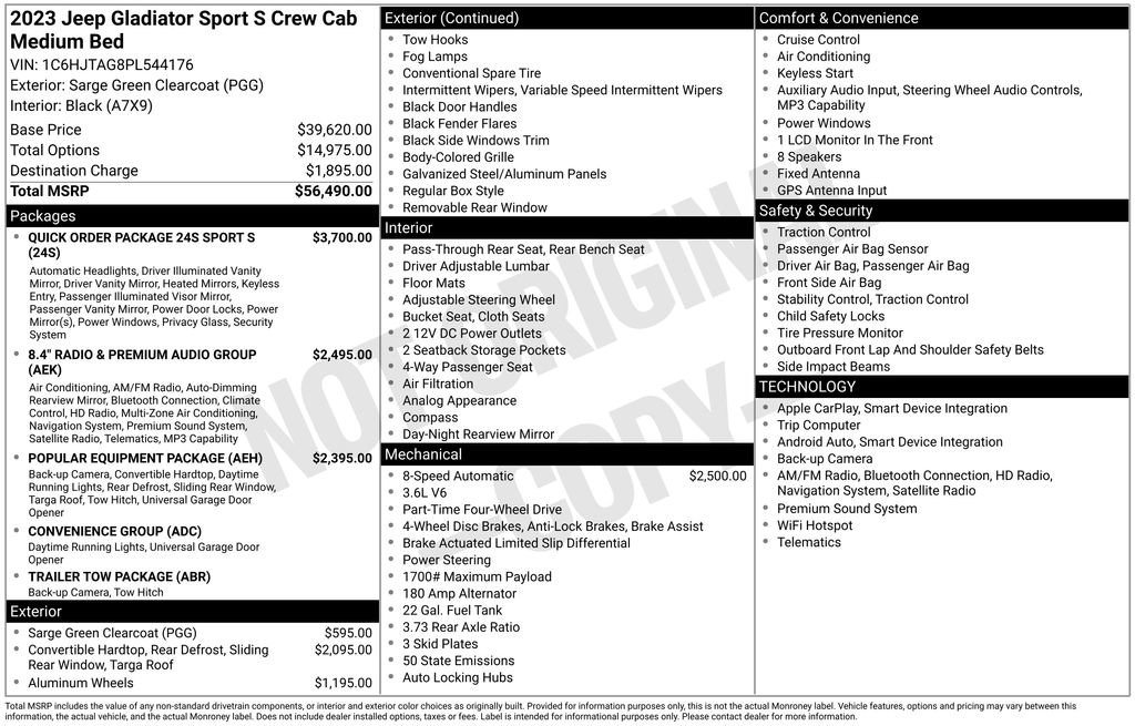 Used 2023 Jeep Gladiator Sport image 18