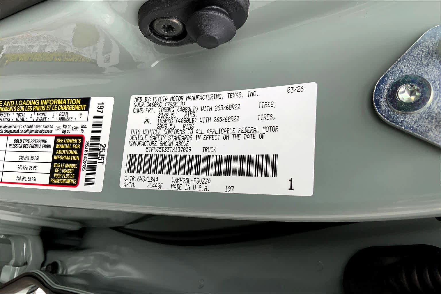 New 2026 Toyota Tundra 1794 Edition image 21
