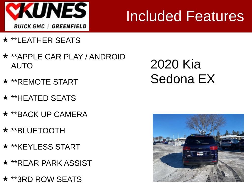 Used 2020 Kia Sedona EX image 2