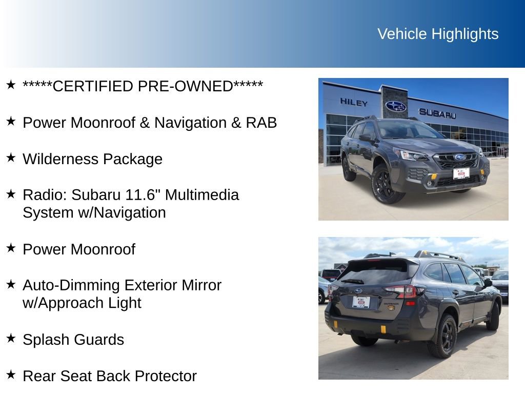 Certified 2025 Subaru Outback Wilderness w/ Wilderness Package AWD/4WD image 5