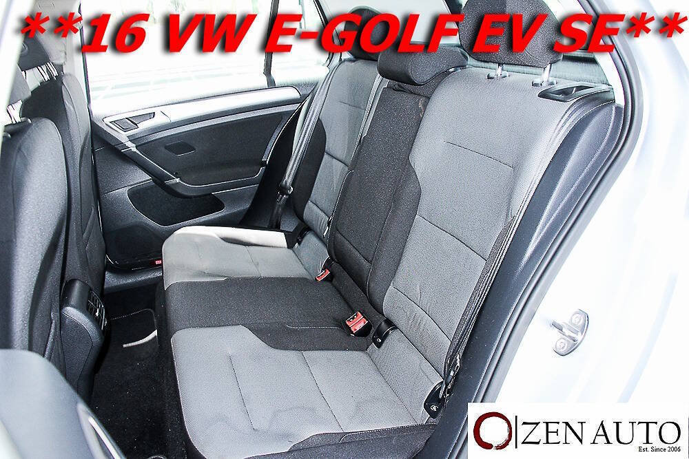 Used 2016 Volkswagen e-Golf SE FWD image 29