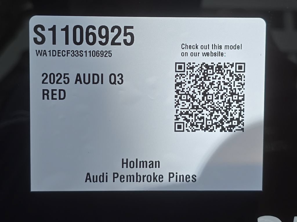 Certified 2025 Audi Q3 2.0T Premium w/ Convenience Package AWD/4WD image 31