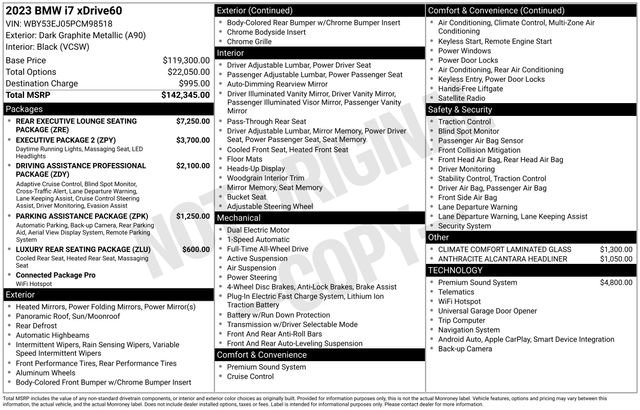 Certified 2023 BMW i7 xDrive60 AWD/4WD image 21