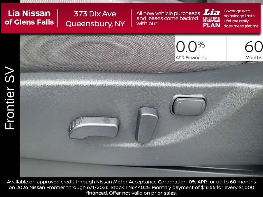 New 2026 Nissan Frontier SV w/ SV Convenience Package AWD/4WD image 16
