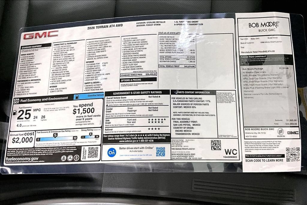 New 2026 GMC Terrain AT4 w/ LPO, Floor Liner Package AWD/4WD image 13