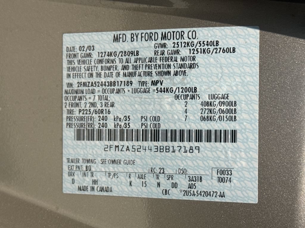 Used 2003 Ford Windstar SE FWD image 35