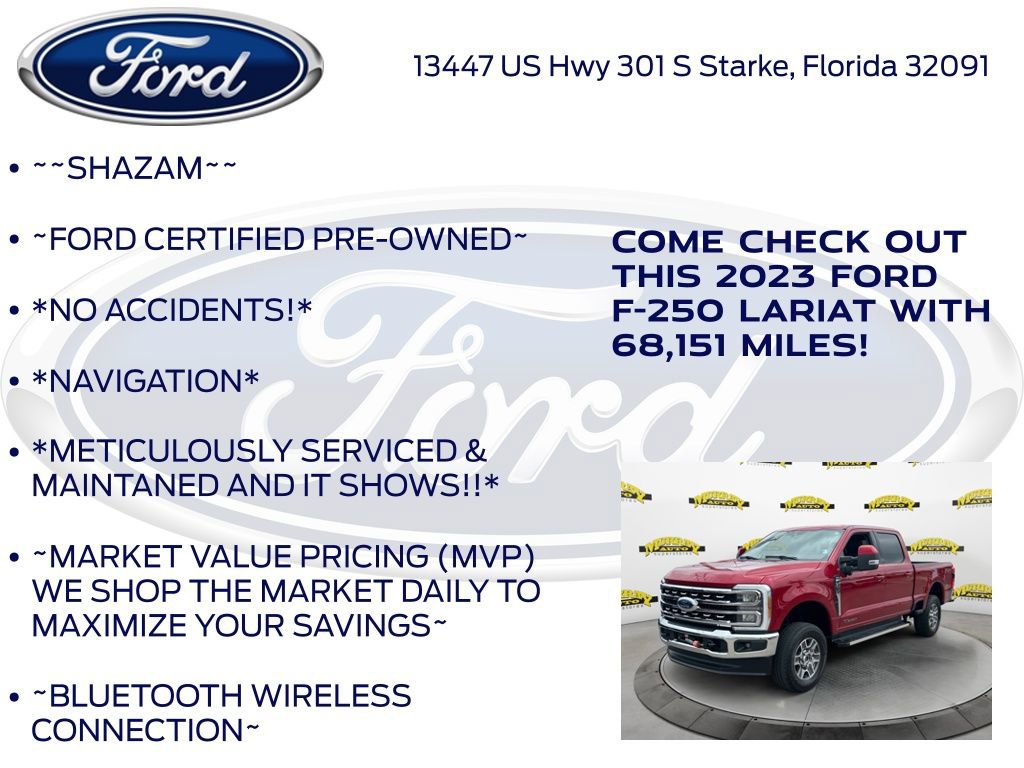 Certified 2023 Ford F250 Lariat w/ FX4 Off-Road Package AWD/4WD image 6