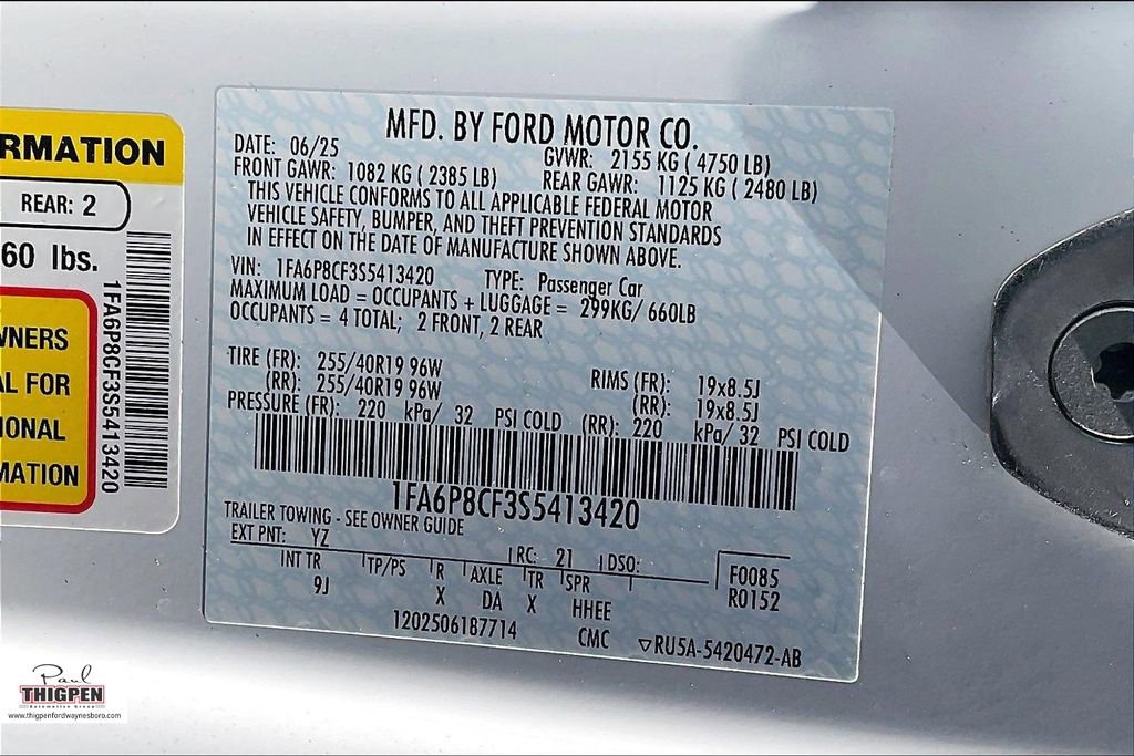 New 2025 Ford Mustang GT Premium image 13