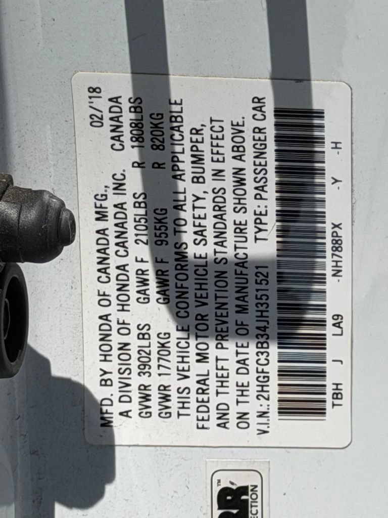 Used 2018 Honda Civic EX-T image 24