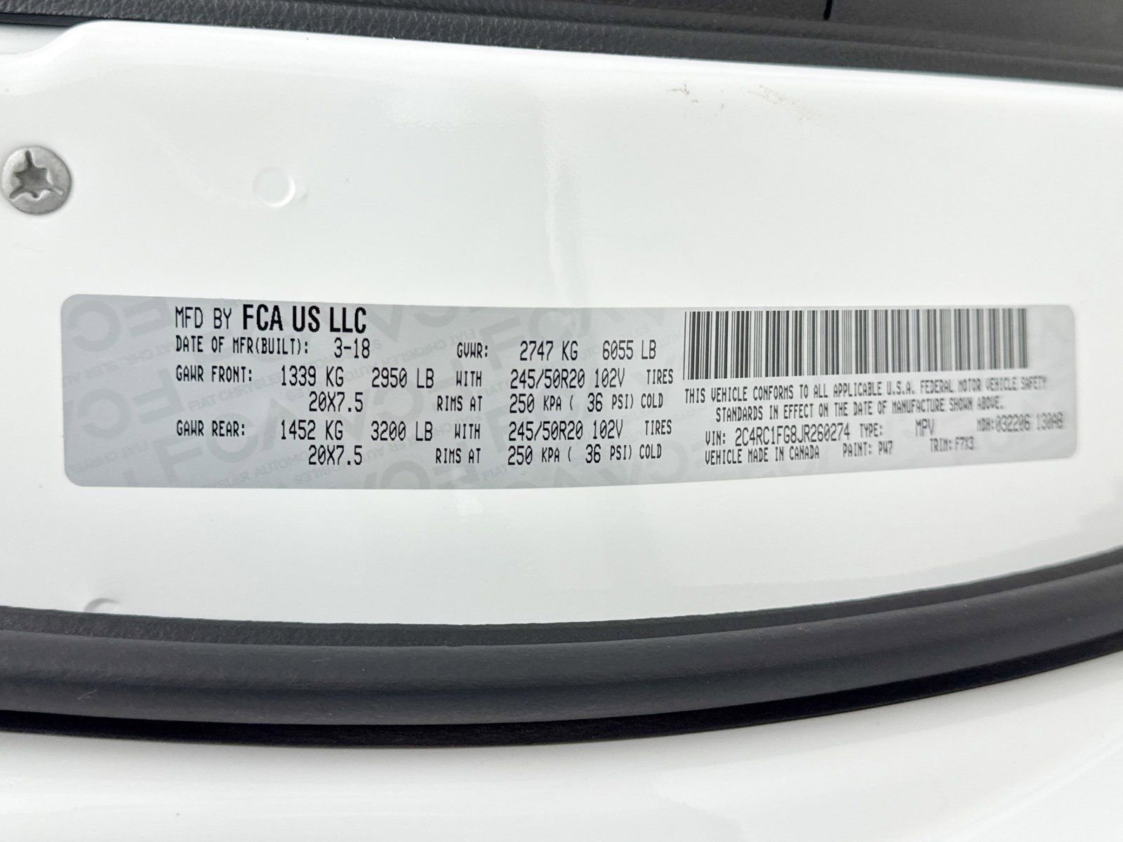 Used 2018 Chrysler Pacifica Touring Plus w/ S Appearance Package image 35