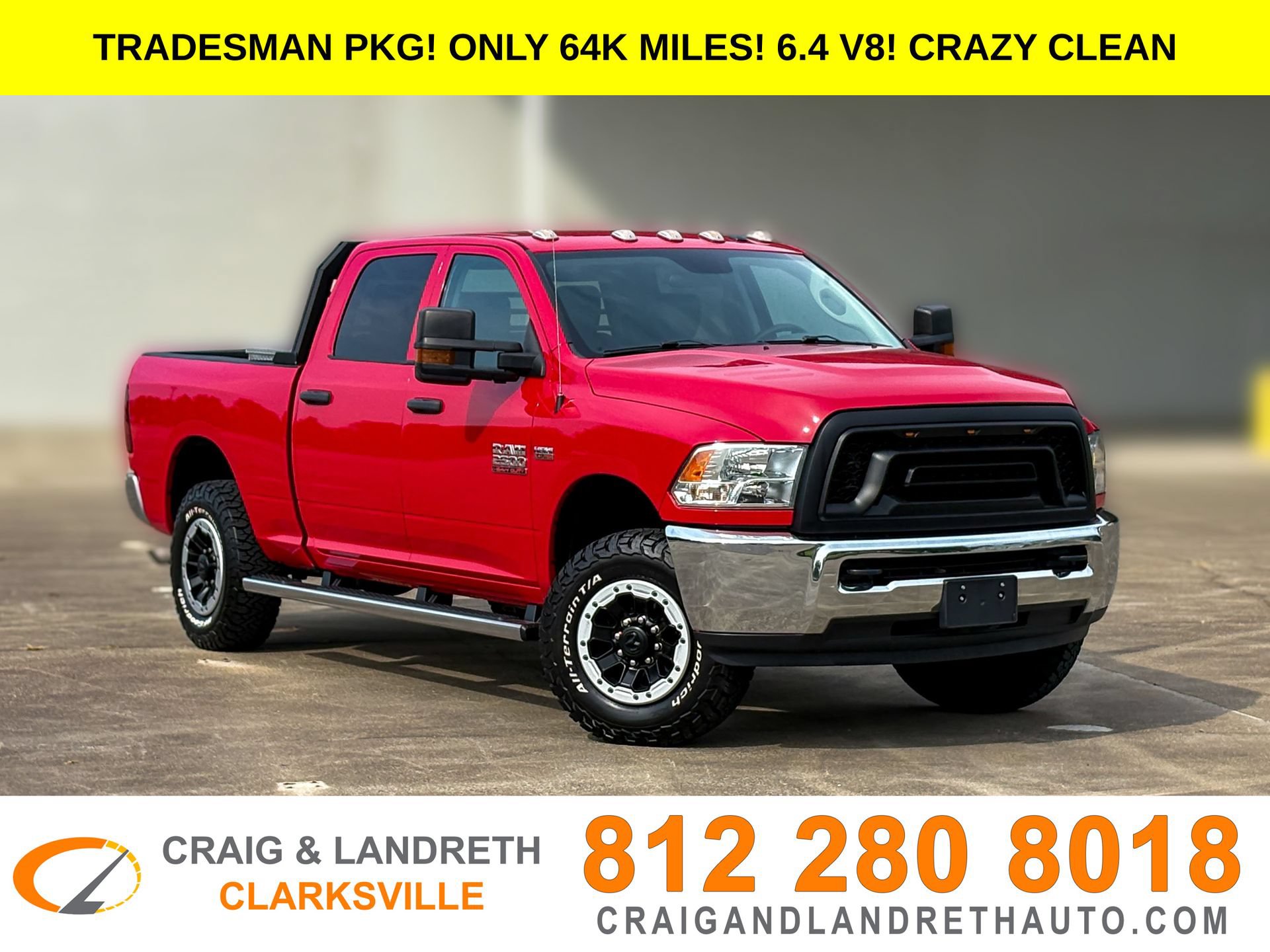 Used 2018 RAM 2500 Tradesman w/ Chrome Appearance Group