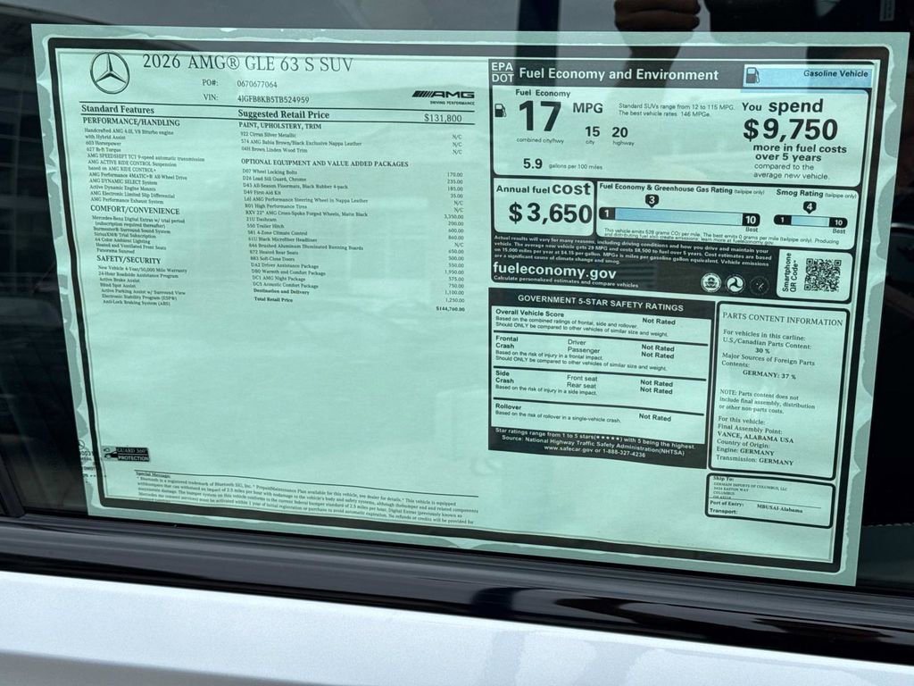 New 2026 Mercedes-Benz GLE 63 AMG S image 9