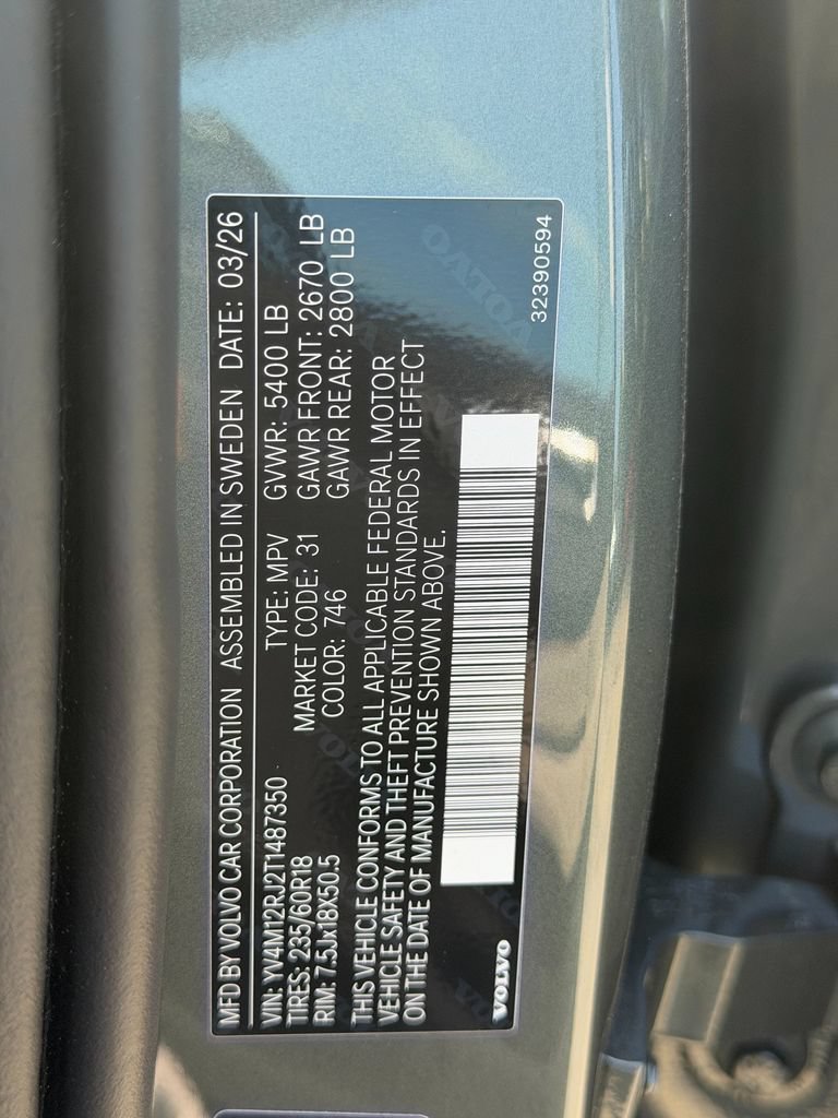 New 2026 Volvo XC60 B5 Core w/ Climate Package AWD/4WD image 32