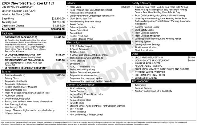 Used 2024 Chevrolet TrailBlazer LT w/ Convenience Package image 31