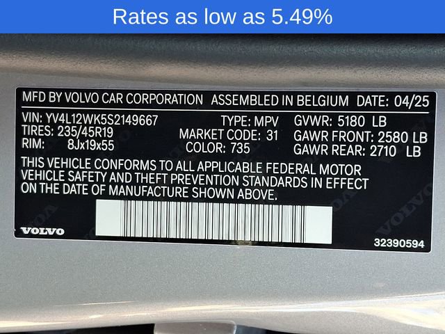 Certified 2025 Volvo V60 B5 Cross Country Plus image 30