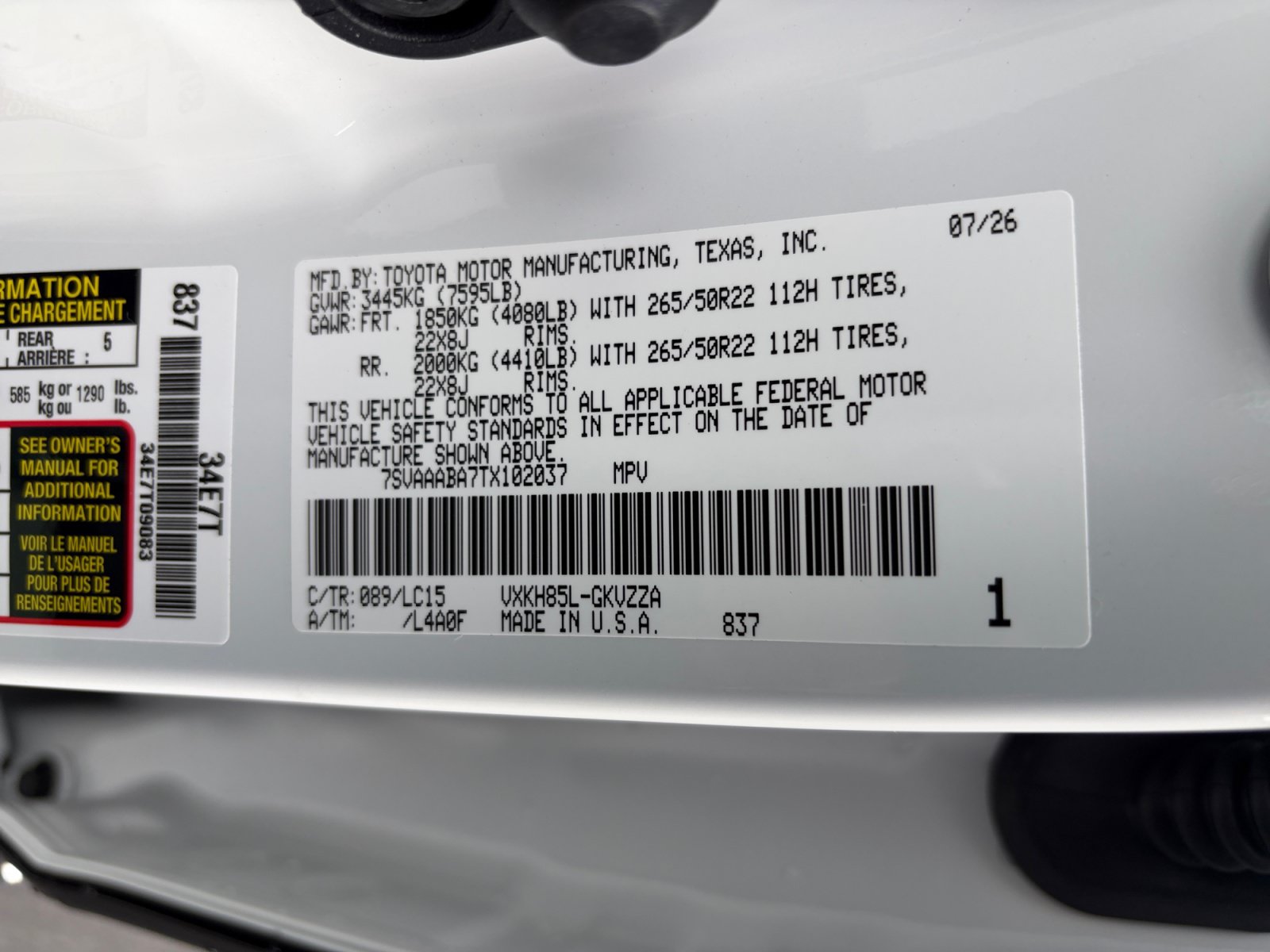 New 2026 Toyota Sequoia Capstone AWD/4WD image 32