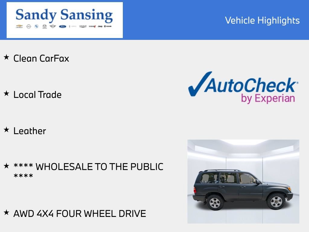 Used 2002 Toyota Land Cruiser AWD/4WD image 7