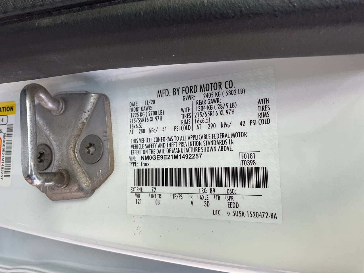 Used 2021 Ford Transit Connect XL image 19