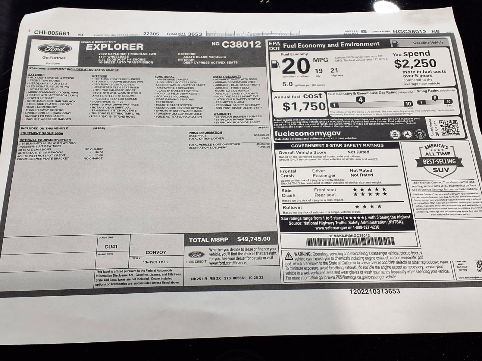 Used 2022 Ford Explorer Timberline AWD/4WD image 26