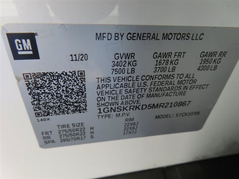 Used 2021 Chevrolet Tahoe RST w/ Luxury Package AWD/4WD image 40