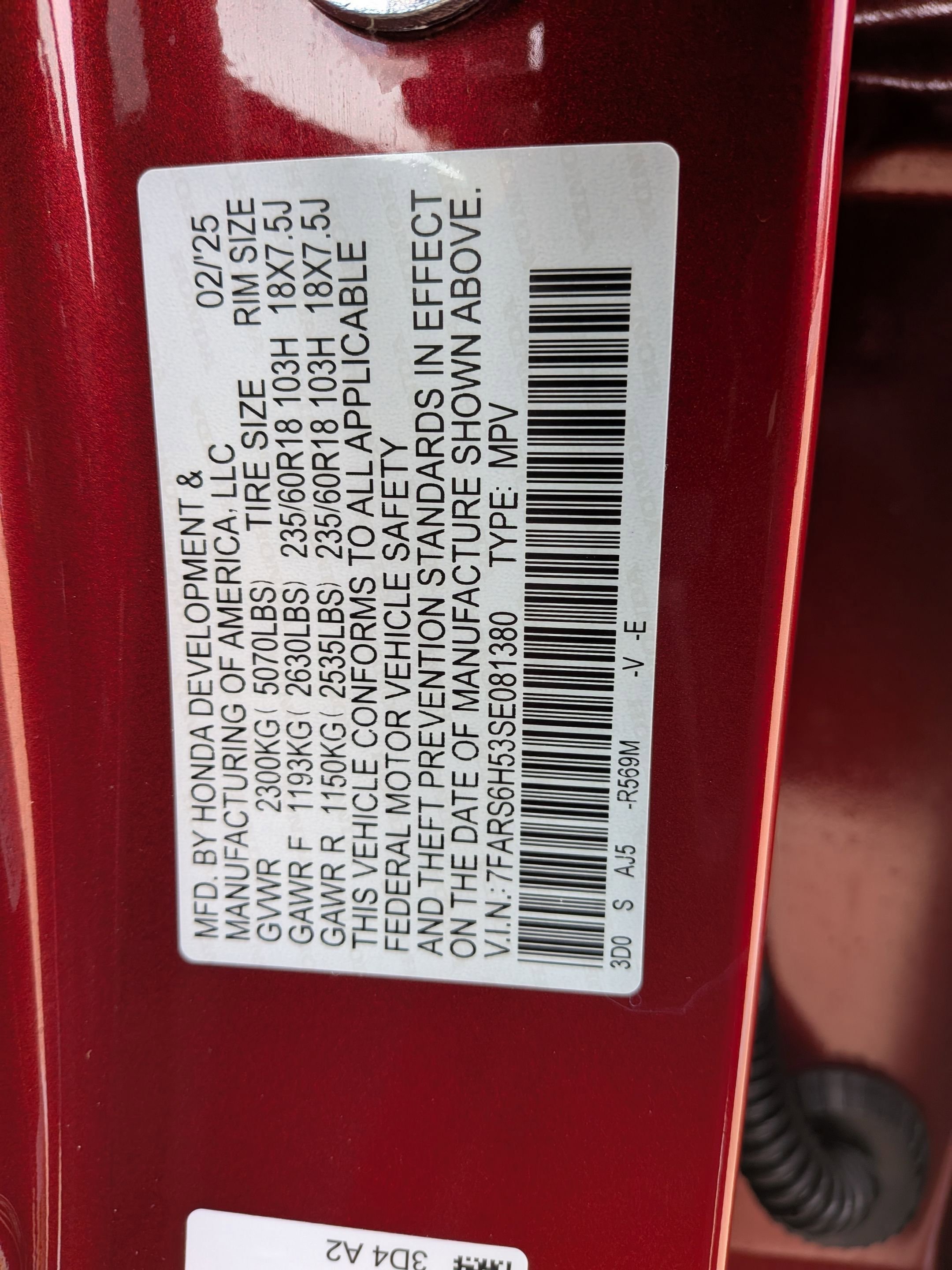 Certified 2025 Honda CR-V Sport image 35