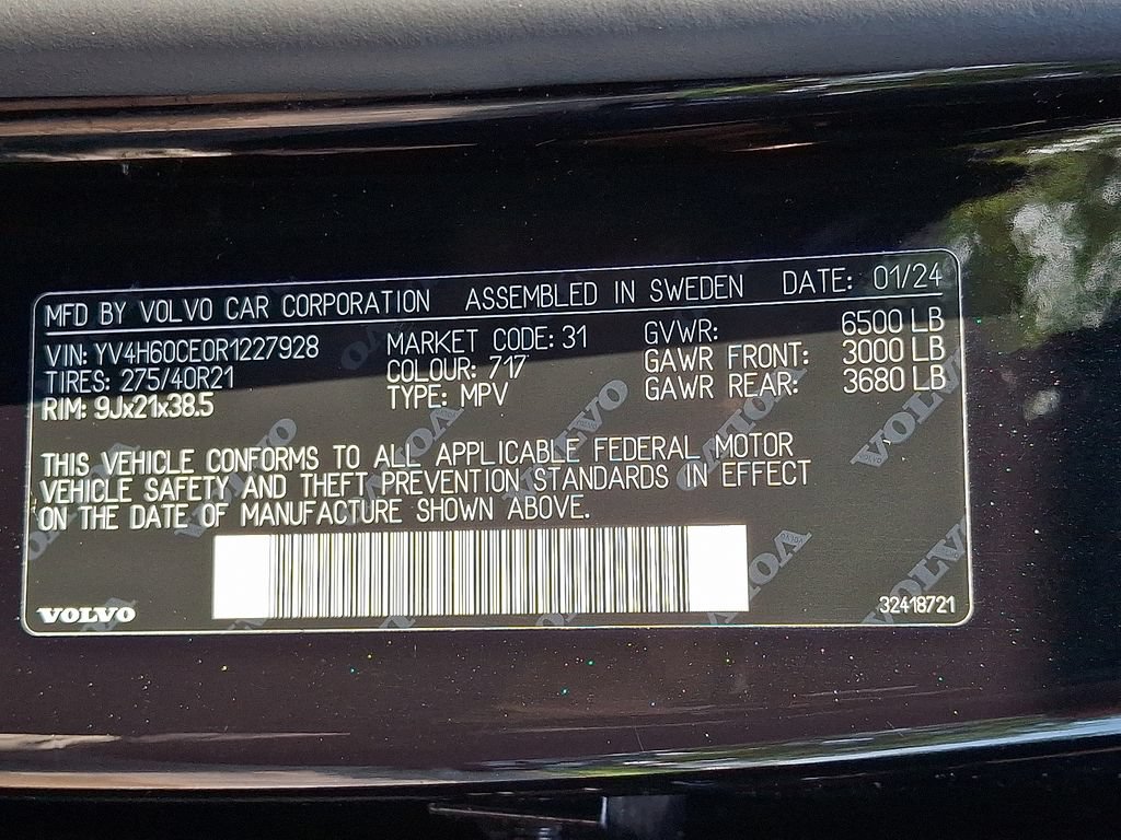 Used 2024 Volvo XC90 T8 Plus w/ Protection Package Premier AWD/4WD image 30