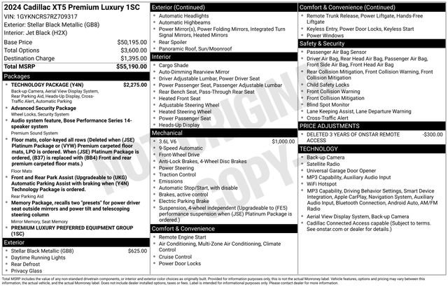 Certified 2024 Cadillac XT5 Premium Luxury w/ Technology Package FWD image 7