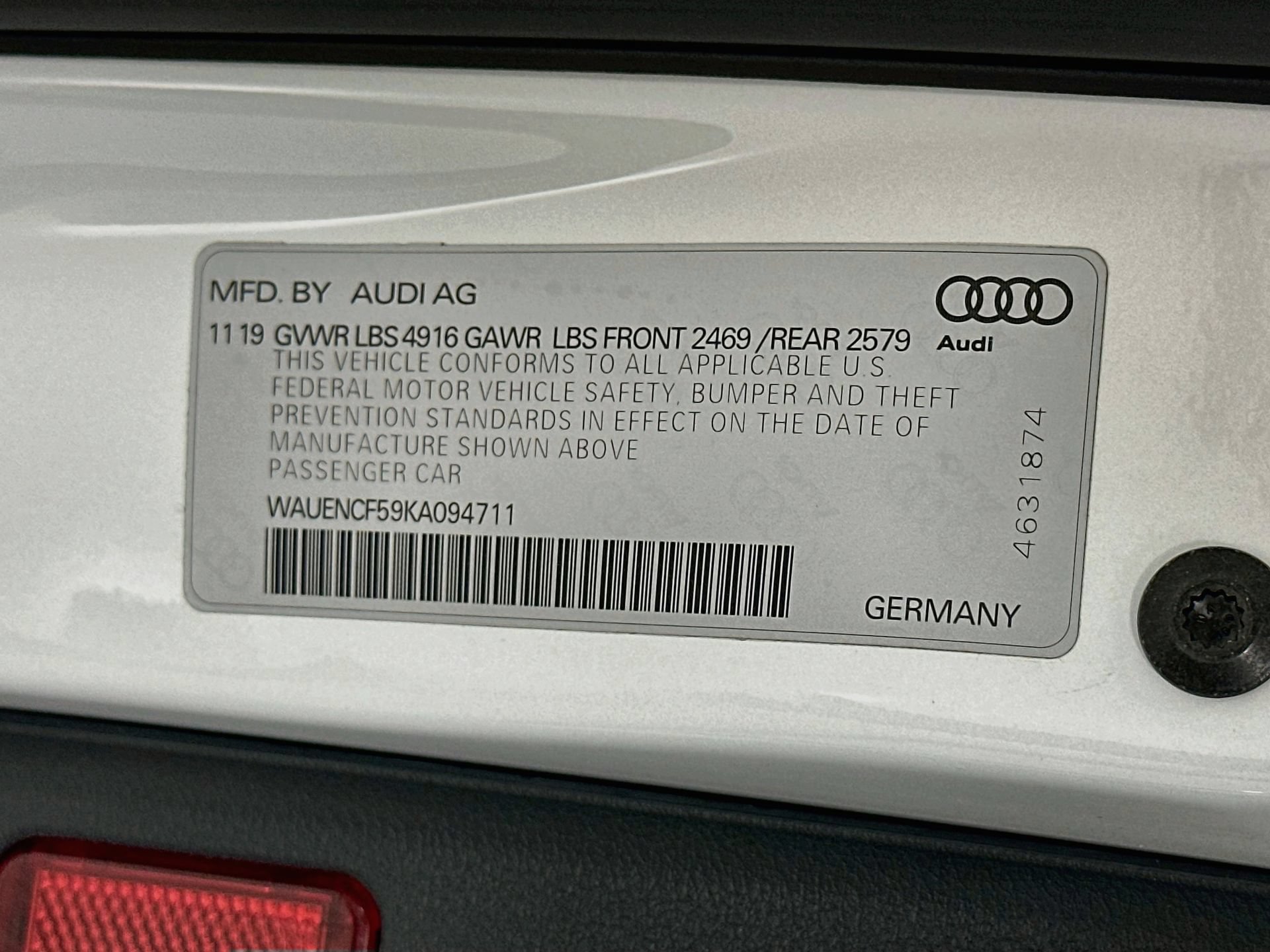 Used 2019 Audi A5 2.0T Premium Plus w/ Premium Plus AWD/4WD image 34