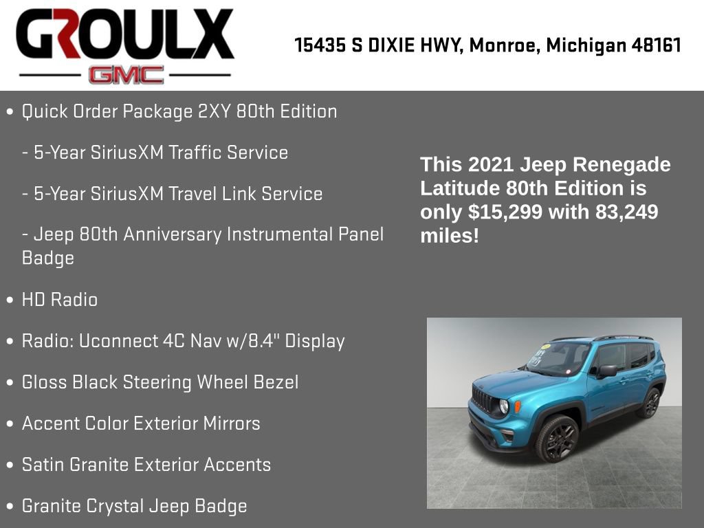 Used 2021 Jeep Renegade Latitude AWD/4WD image 22