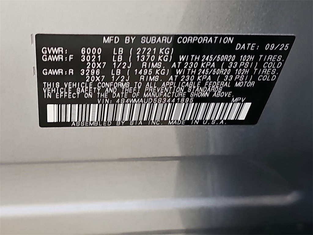 New 2025 Subaru Ascent Touring image 37