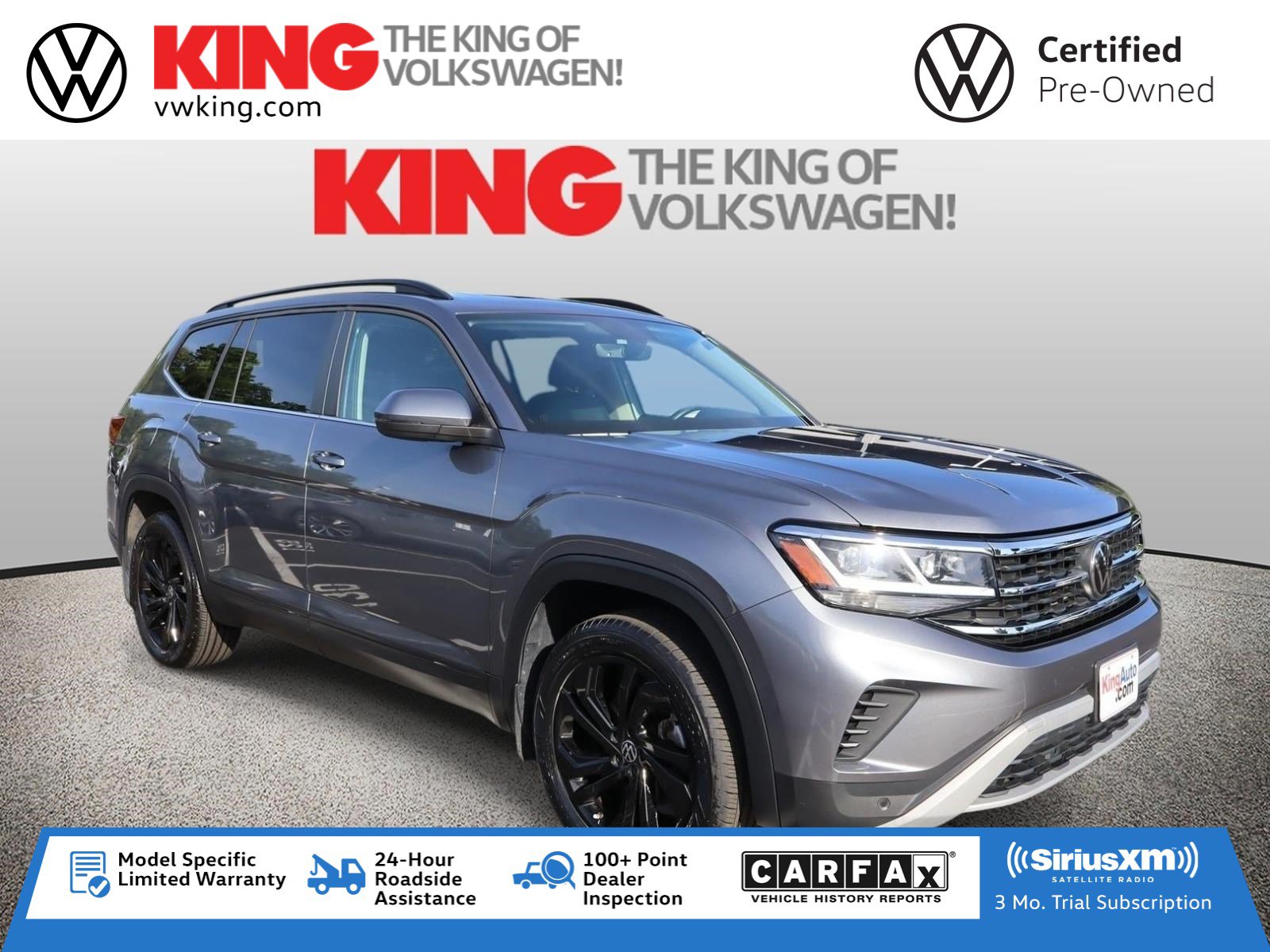 Certified 2023 Volkswagen Atlas SE AWD/4WD image 1