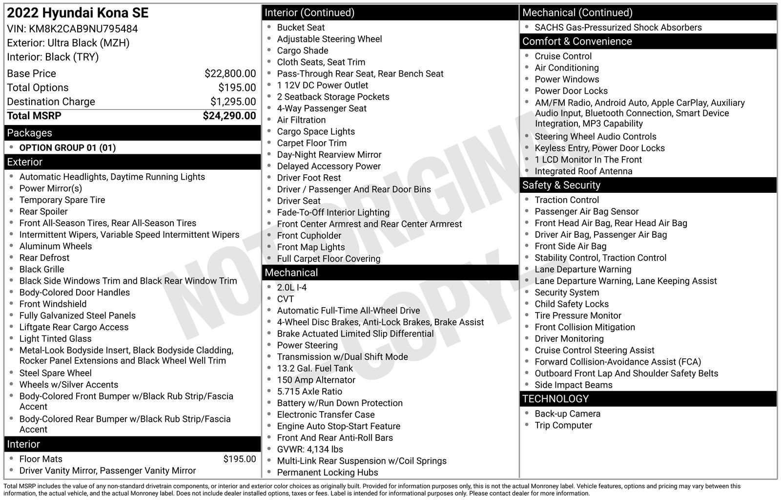 Used 2022 Hyundai Kona SE image 9