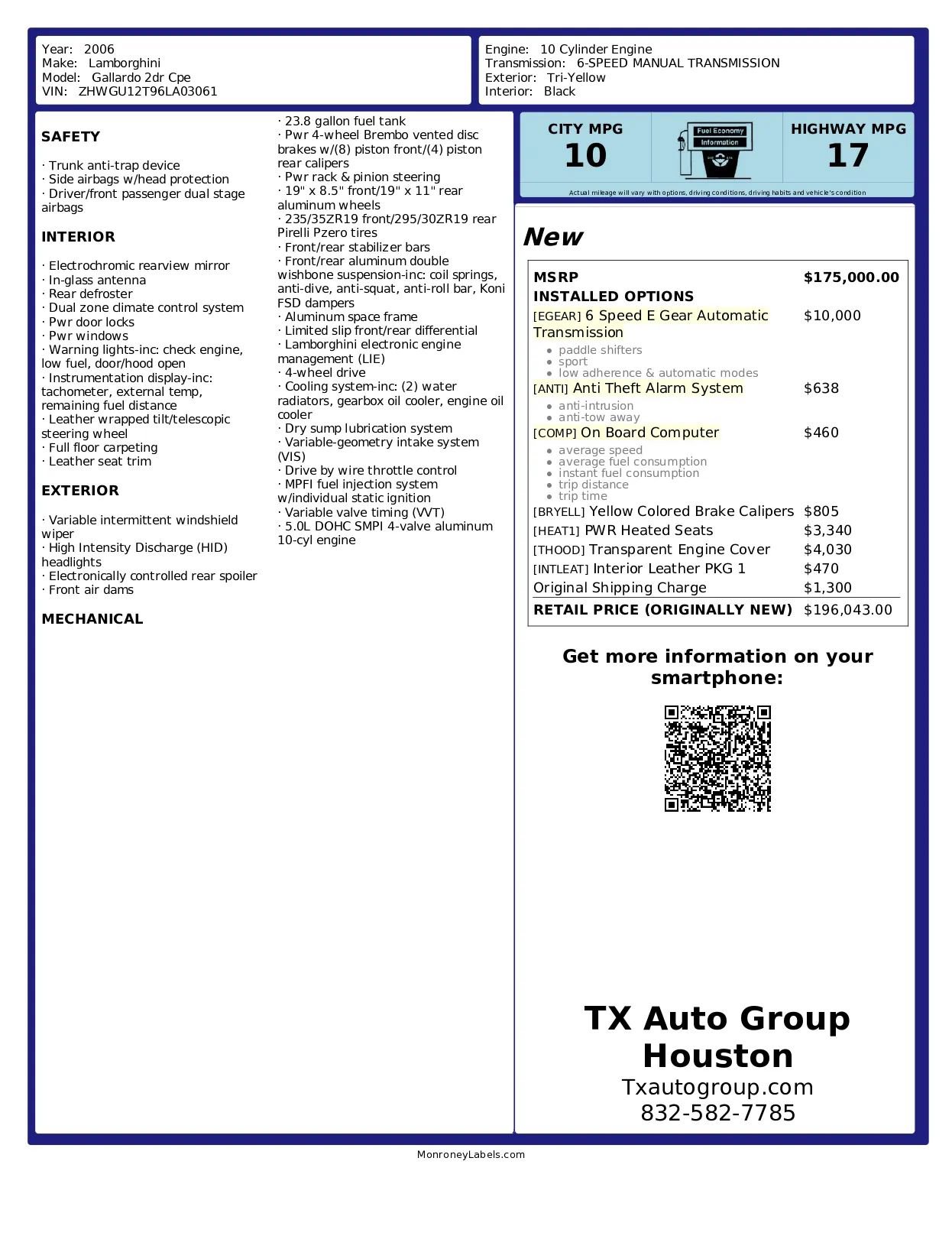 Used 2006 Lamborghini Gallardo AWD/4WD image 47