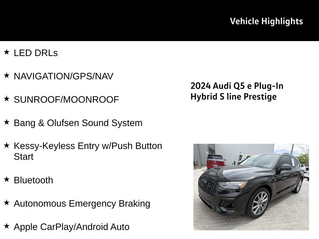 Used 2024 Audi Q5 e Prestige w/ Prestige Package AWD/4WD image 28
