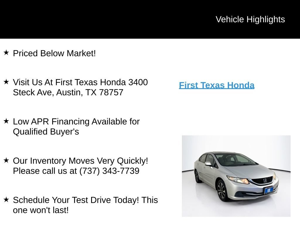 Used 2013 Honda Civic EX image 9